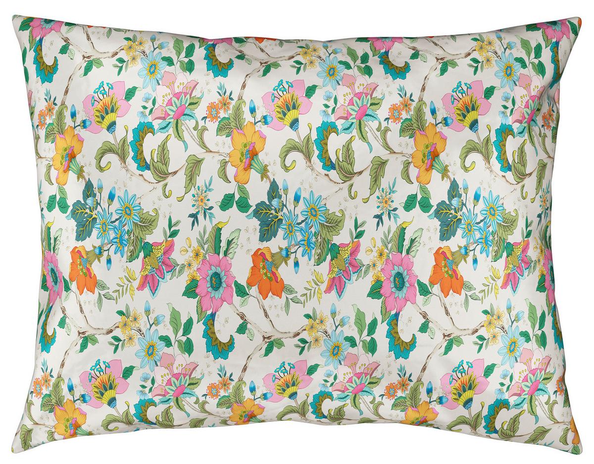 Bettwäsche Kamia Allover XXL Rosa/Türkis ca. 200x220cm - Türkis/Rosa, ROMANTIK / LANDHAUS, Textil (200/220cm) - Mömax