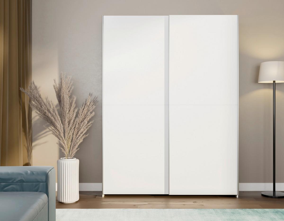 Ormar S Kliznim Vratima Home Nook - bijela/boje aluminija, Basics, drvni materijal/metal (150,1/210/39,1cm) - Modern Living