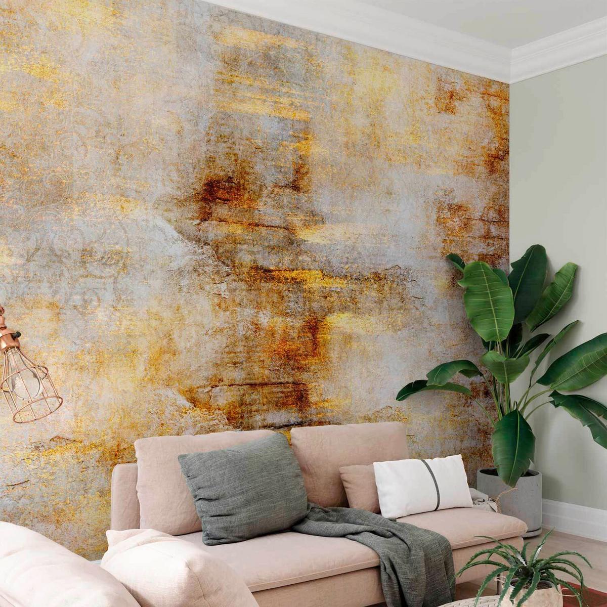 Fototapeta Golden Expression, 250x175cm - svetlo rjava/bež, Trendi, tekstil (250/175cm) - artgeist