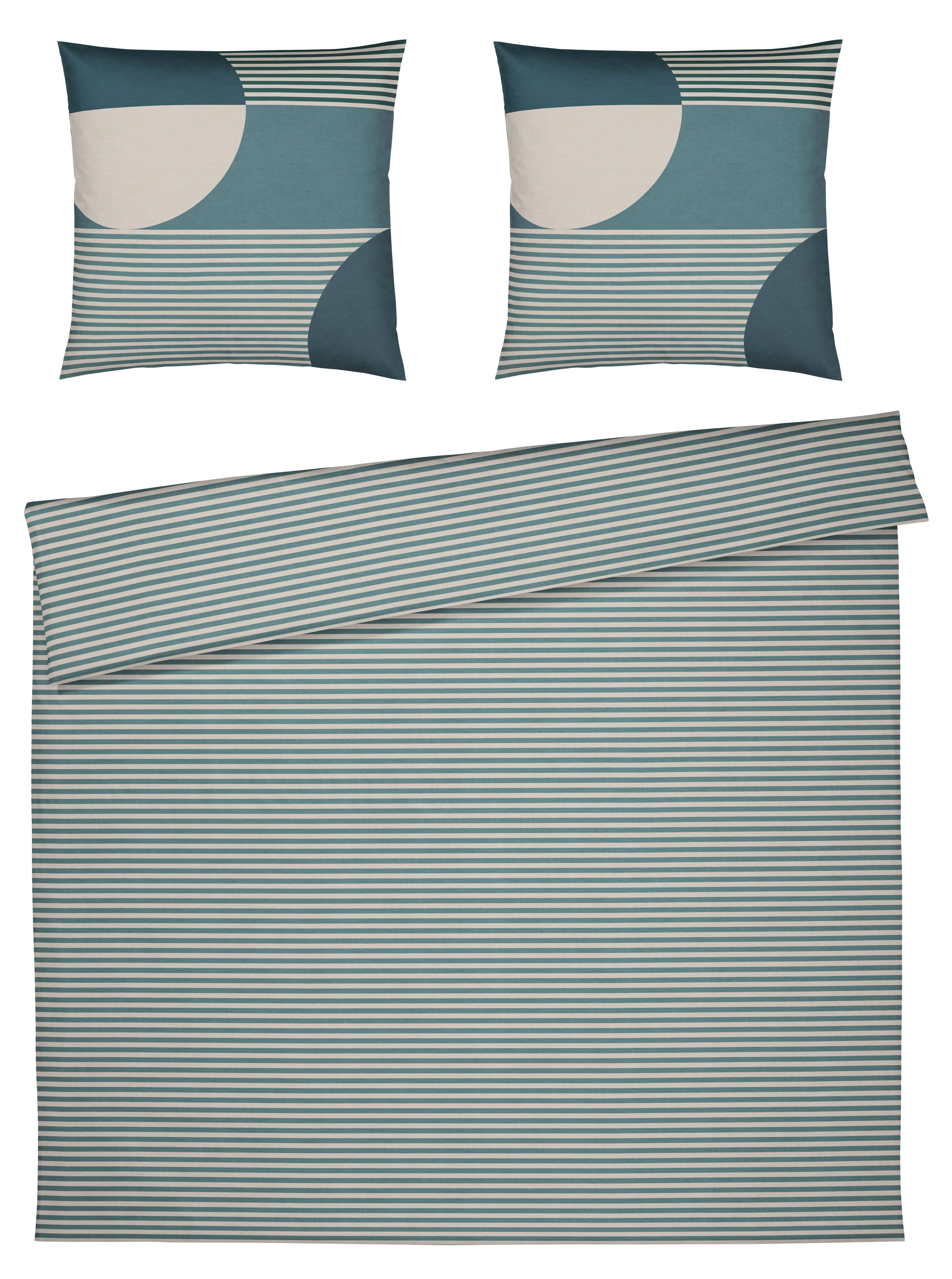 POŚCIEL COVERED FREE DUNE - petrol, Basics, tkanina (200/200cm) - Yes for bed