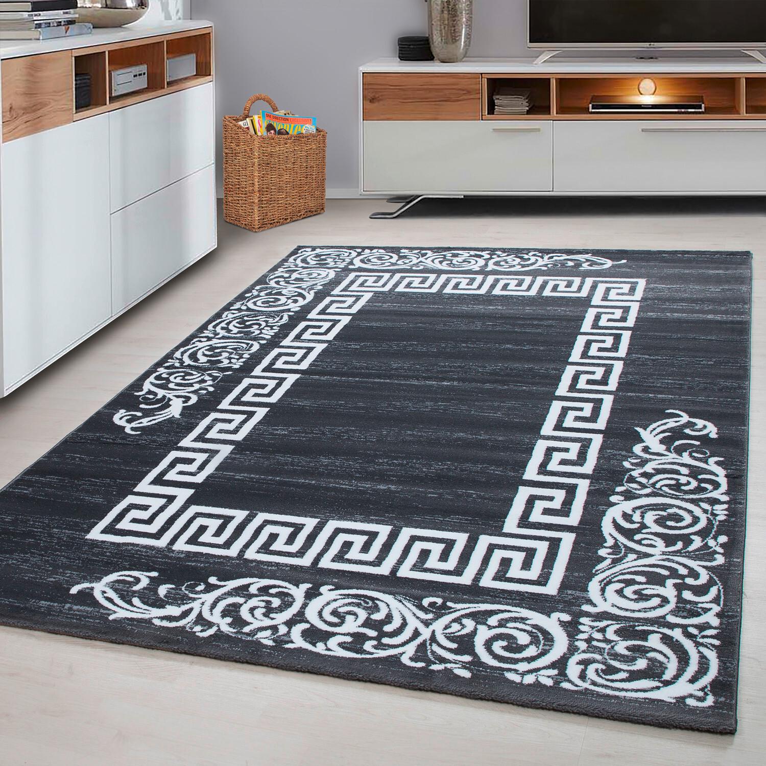 Flachwebeteppich Miami Grau ca. 140x200cm - Grau, Design, Textil (140/200cm) - Novel