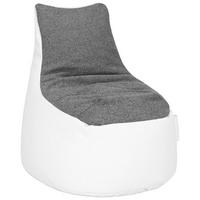 Sitzsack Cortona in Grau/Weiß - Weiß/Grau, Textil (65/95/75cm) - Mömax