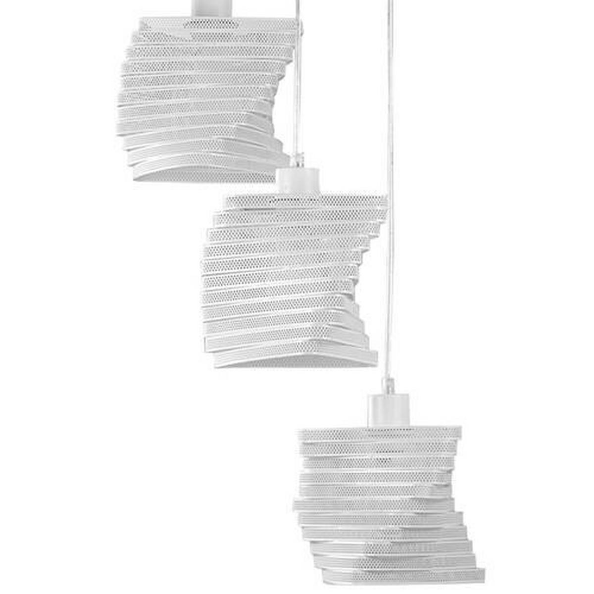 Hängeleuchte Bianco Weiß max. 22 Watt - Weiß, Design, Metall (44/120cm)