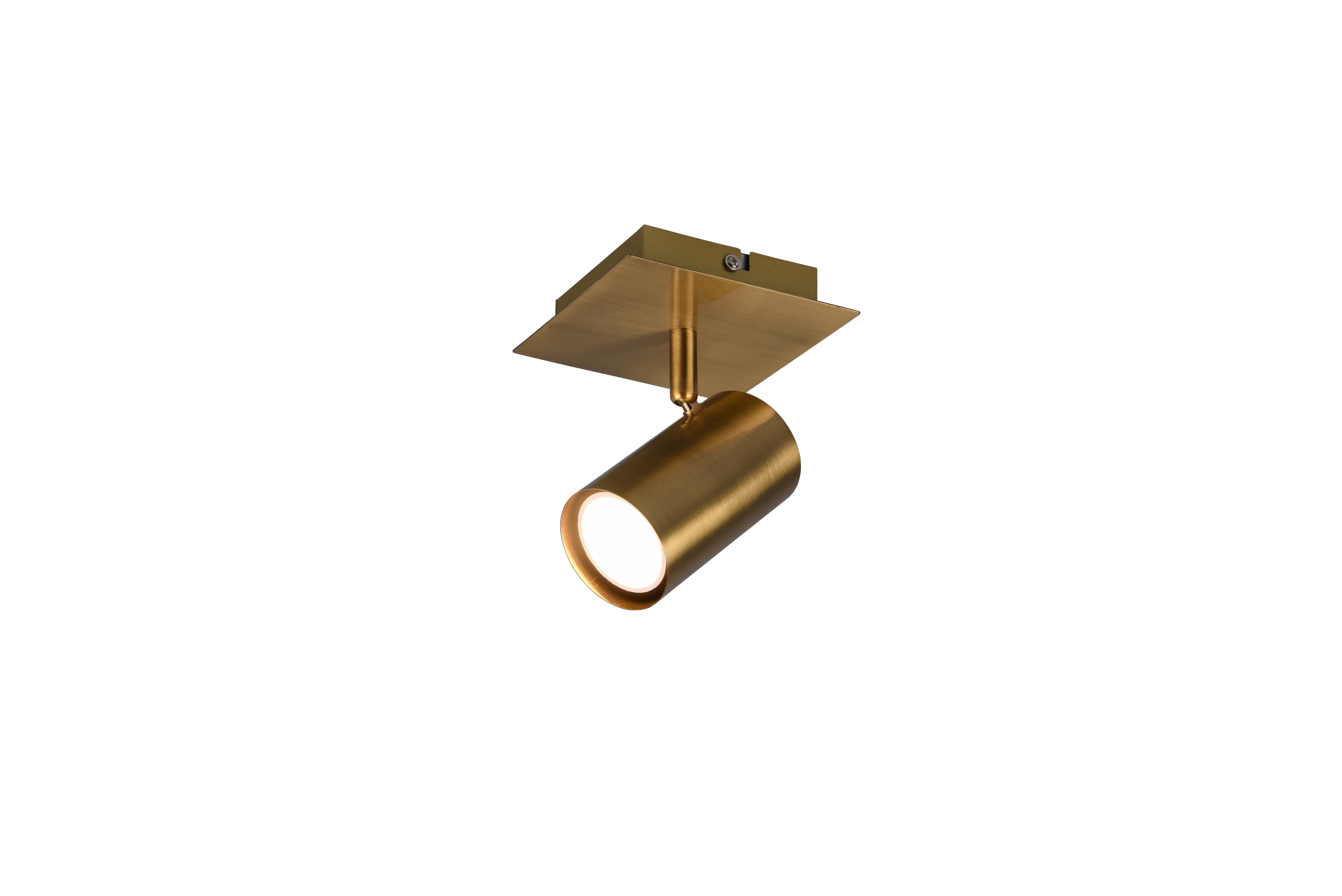 Strahler Spot Marley in Messingfarben max. 25 Watt - Messingfarben, Design, Metall (12,0/15,00/12,00cm) - Trio Leuchten