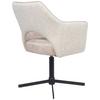 STOL MED ARMSTÖD VALLETTA - svart/cremefärgad, Klassisk, metall/textil (64/85/61cm) - Premium Living