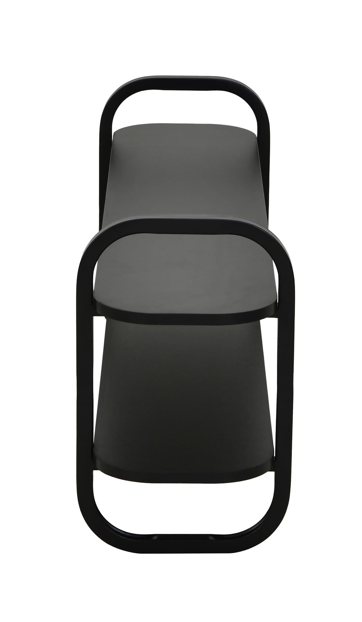 TV-Element Bend Schwarz - Schwarz, Modern, Holzwerkstoff/Metall (100/44/27cm) - Mömax