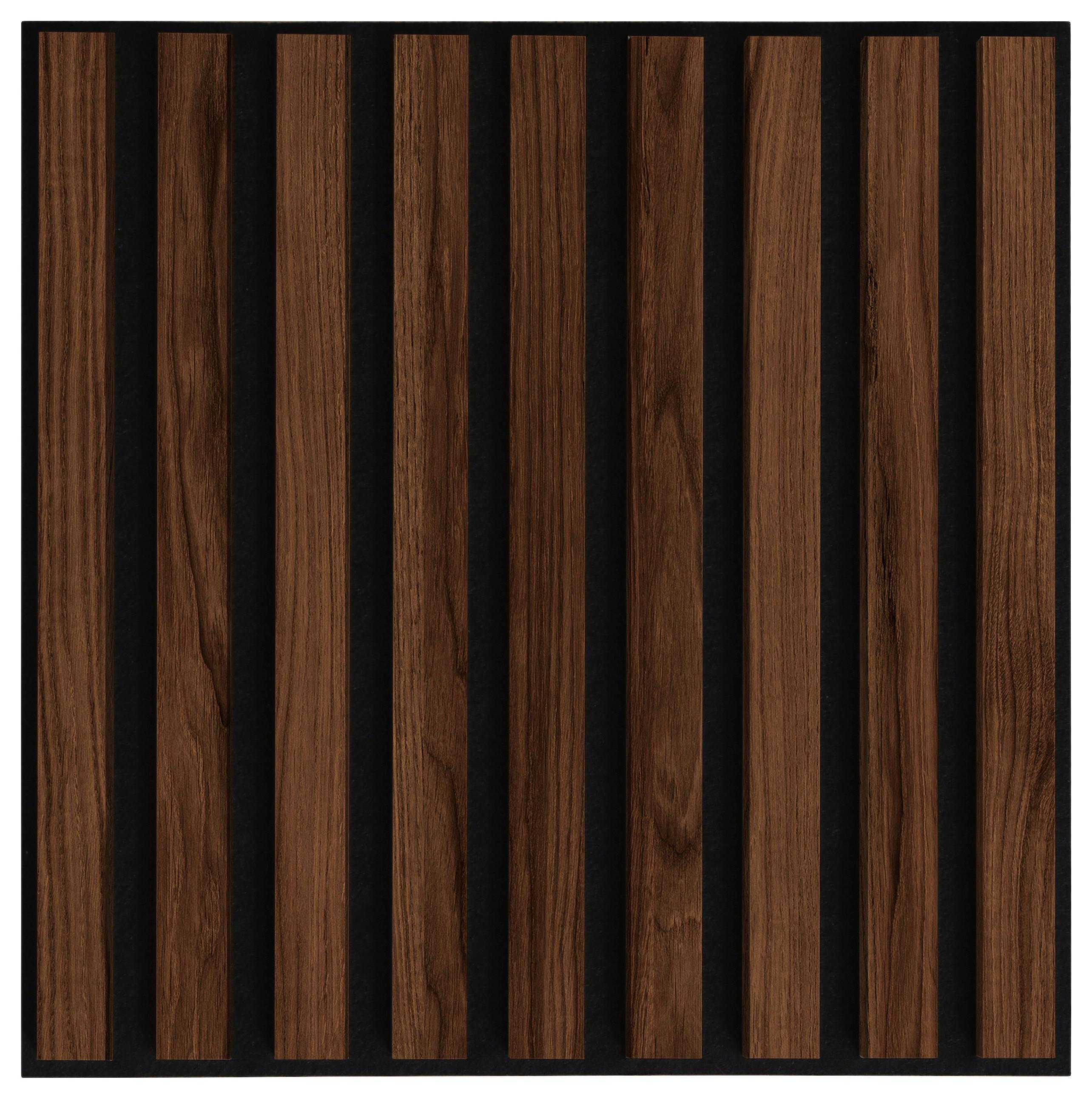 PANEL AKUSTYCZNY DP40 - kolor orzecha włoskiego, Design, materiał drewnopochodny/tkanina (40/40/1,8cm) - Xora