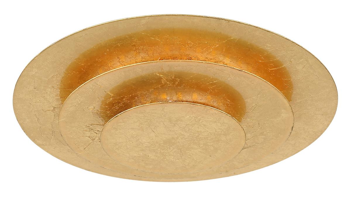 Stropna Led-svetilka Heda, S Sijalko - zlate barve, Design, kovina (18/4,7cm) - Globo