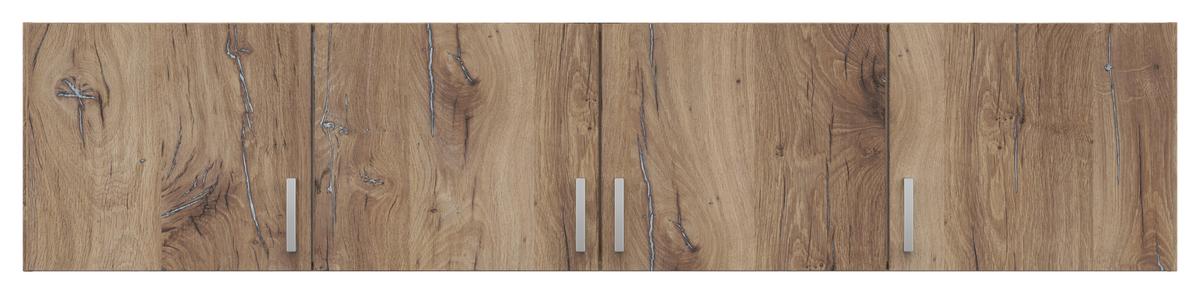 Nastavek Za Omaro Brando 4, Barva Hrasta, Š. 181 Cm - srebrne barve/barve hrasta, Konvencionalno, umetna masa/leseni material (181/39cm)