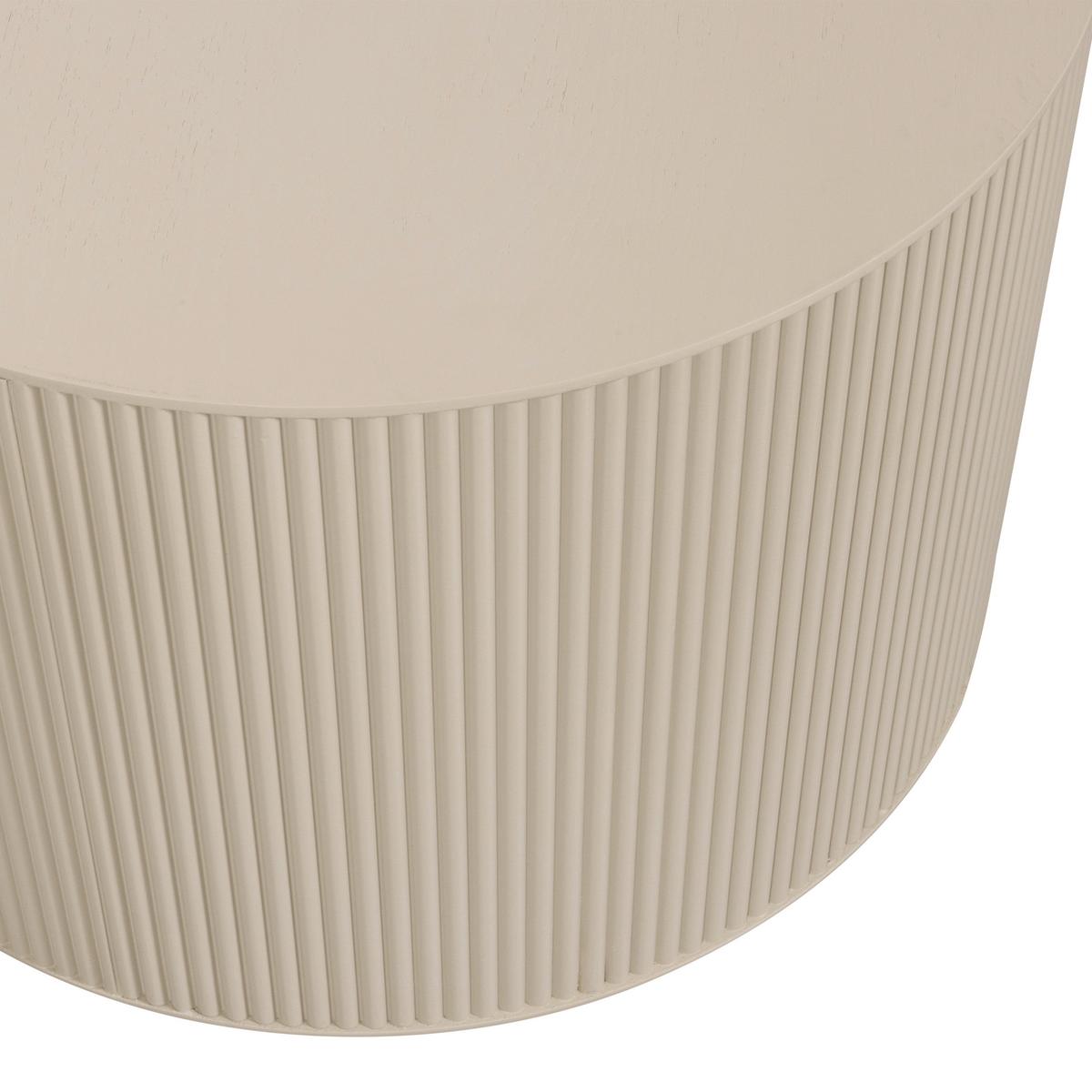 Beistelltisch Sanne Beige - Beige, Design, Holzwerkstoff (60/60/40cm) - Livetastic