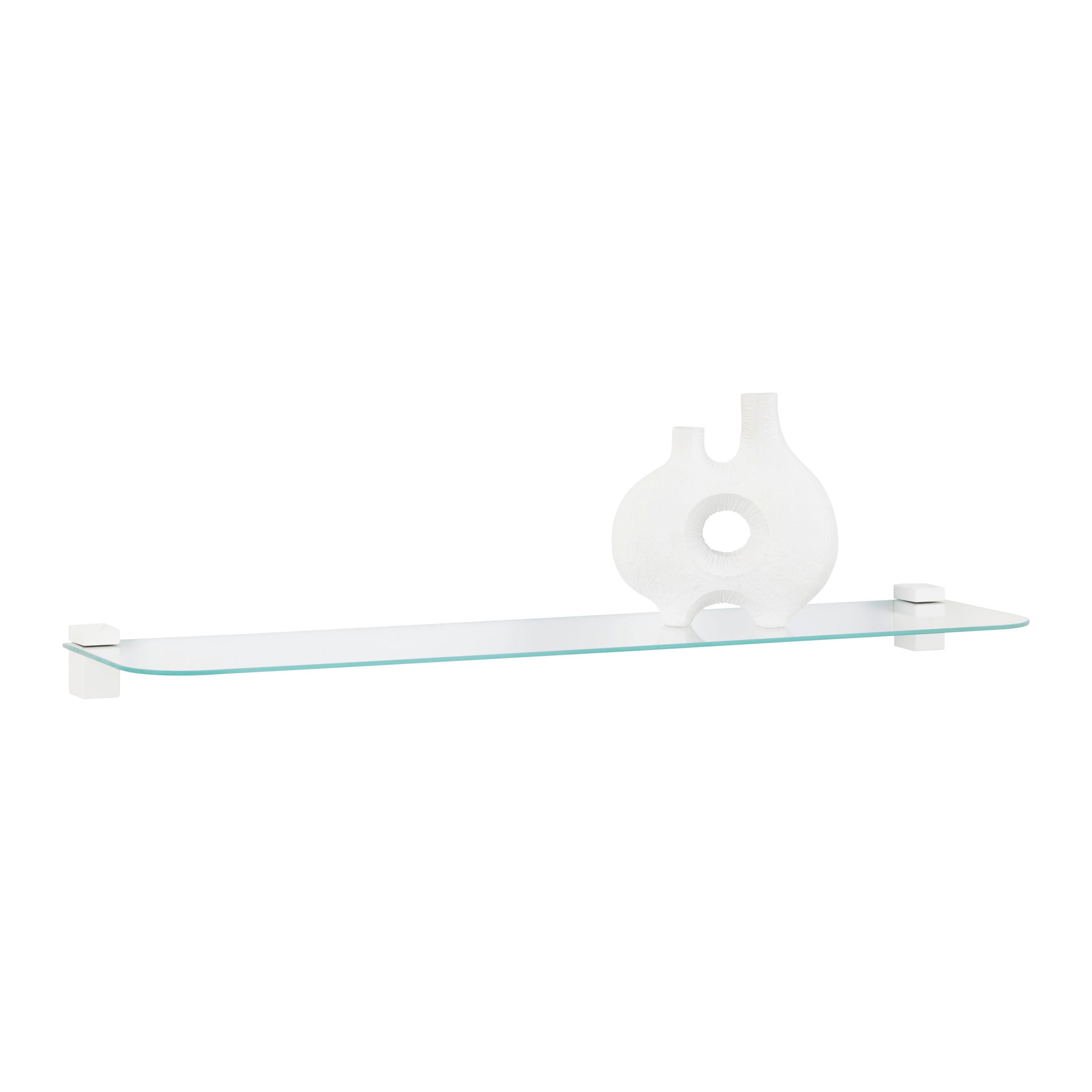 Glasablage Gerundet in Klar - Klar, Glas (78/0,4/18cm) - Mömax