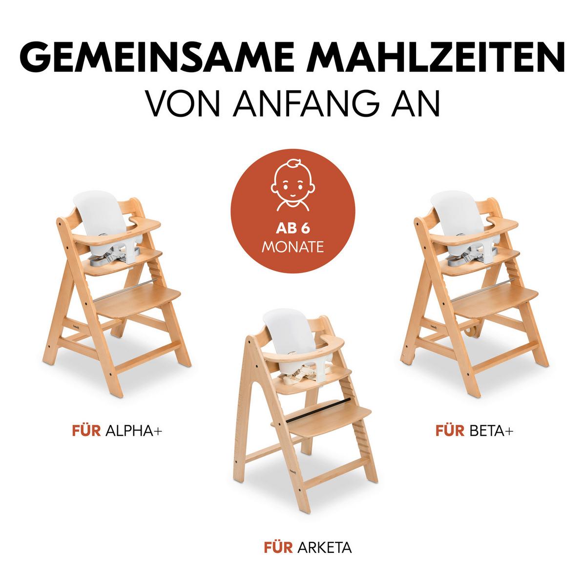 SIEDZISKO DO WYSOKIEGO KRZESŁ HIGHCHAIR BABY SEAT - biały, Basics, tworzywo sztuczne (32,5/32/34,5cm) - Hauck