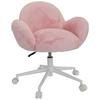 Jugenddrehstuhl Kiddy Teddy ca.65x79x64cm Teddystoff Rosa - Rosa/Weiß, MODERN, Kunststoff/Textil (65/79/64cm) - MID.YOU