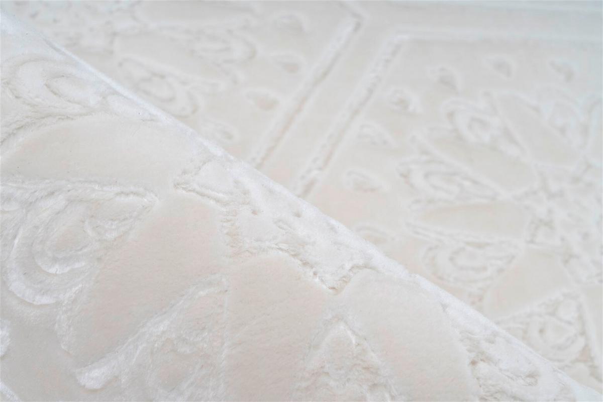 FLACHWEBETEPPICH MONROE 225 WEIß - Weiss, Konventionell, Textil (160/230cm)