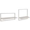 VÄGGHYLLPLAN SET ALFI -EXKLUSIV- -SB- - kashmir, Modern, metall/trämaterial (50/30/20/30/12/12cm) - Mömax