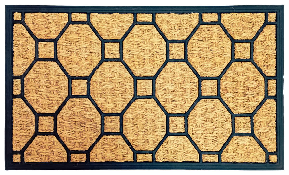 Kültéri Lábtörlő Mömax - fekete/világosbarna, Basics, műanyag/természetes anyagok (45/75cm) - Best Price
