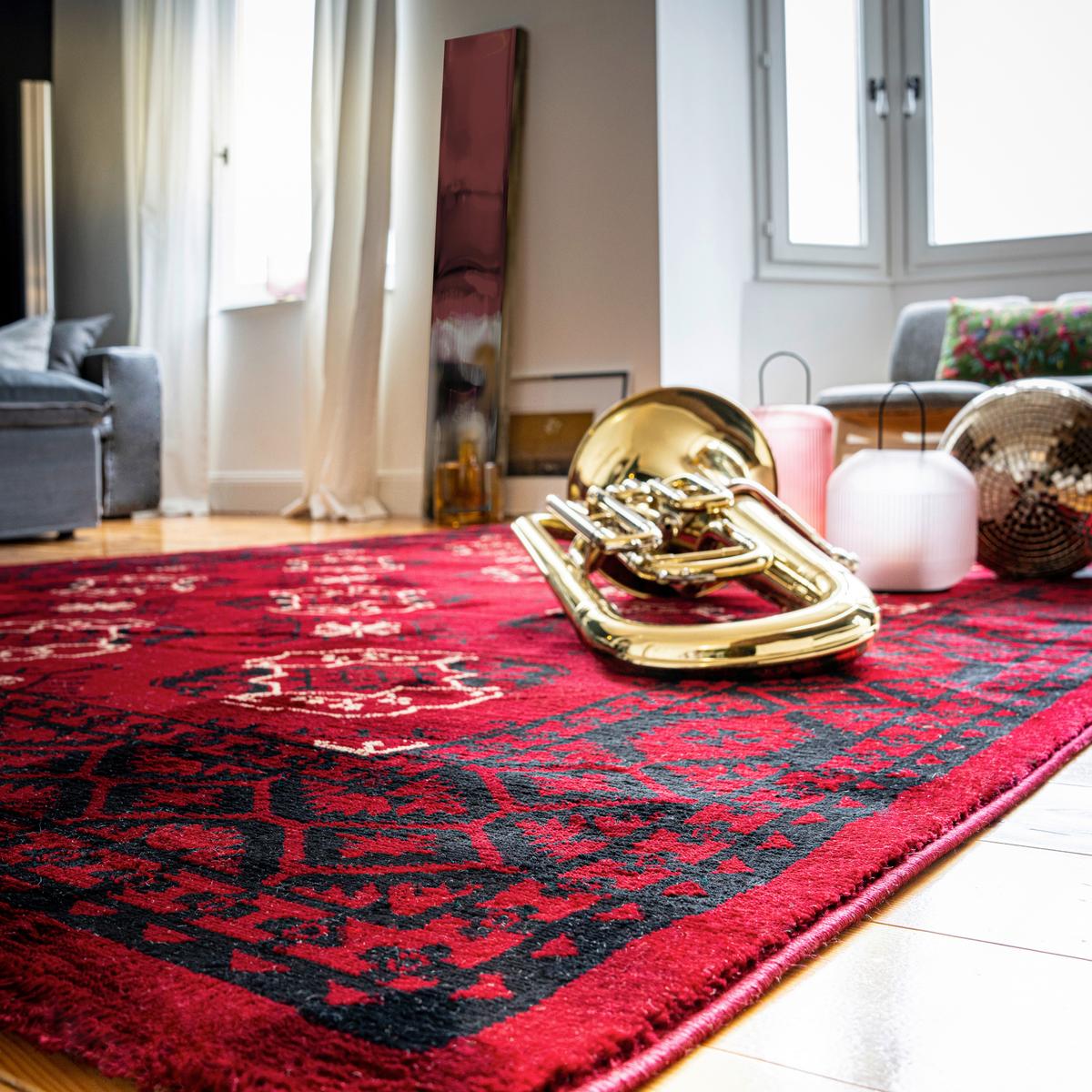 Orientteppich My Adriana 881 - Rot, Konventionell, Textil (40/60cm)