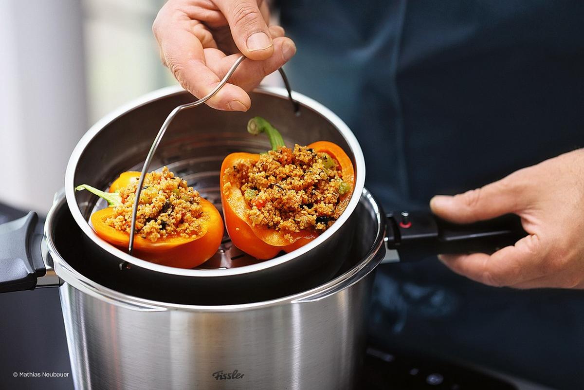 SZYBKOWAR 602-410-06-070/0 FISSLER - kolor srebrny/kolor stalowy, Basics, metal (6l) - Fissler