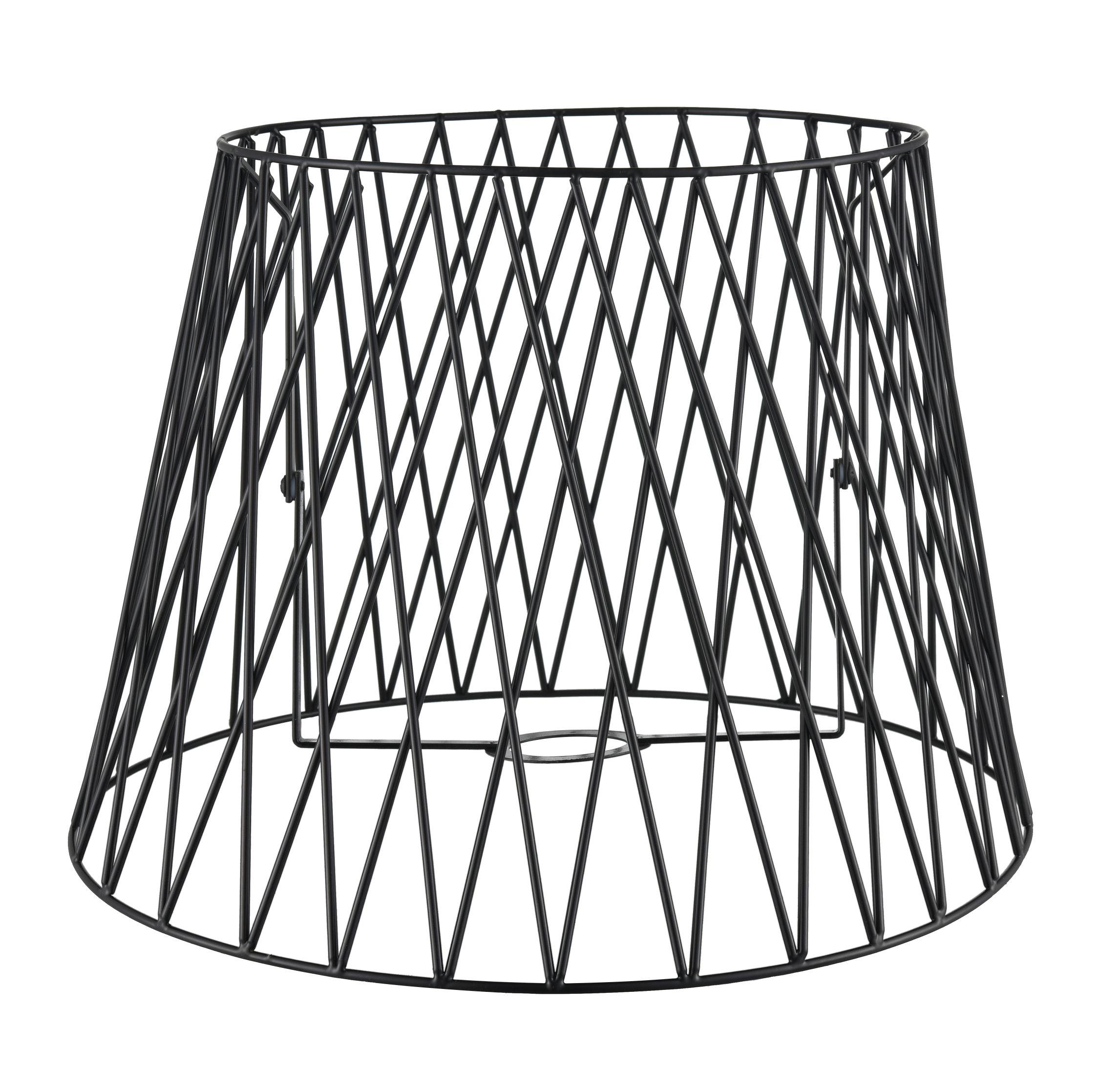 Leuchtenschirm Jufi aus Metall Ø ca. 35cm - Schwarz, Modern, Metall (35/25cm) - Modern Living