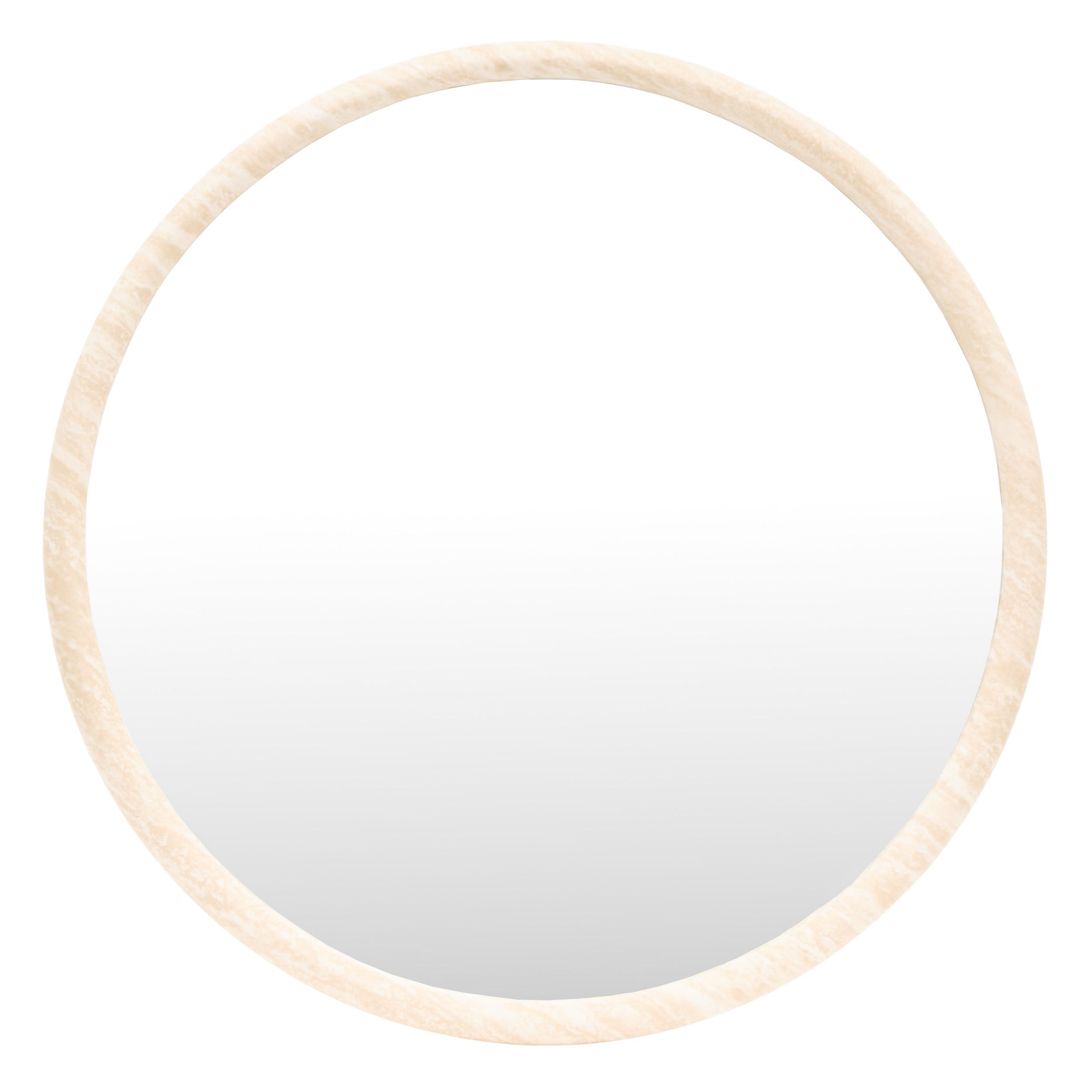 Ogledalo Dekorativno 55cm Trudy - bež, Osnovno, staklo (55cm)
