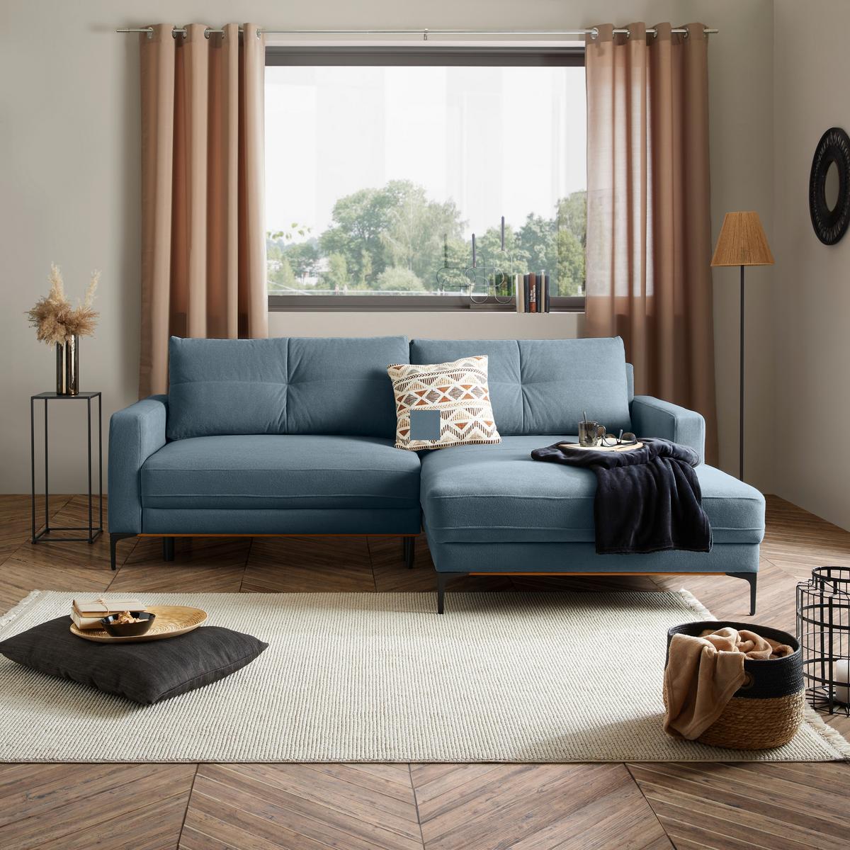 Coltar BERGAMO - albastru deschis, Modern, textil (238/162cm) - Mömax
