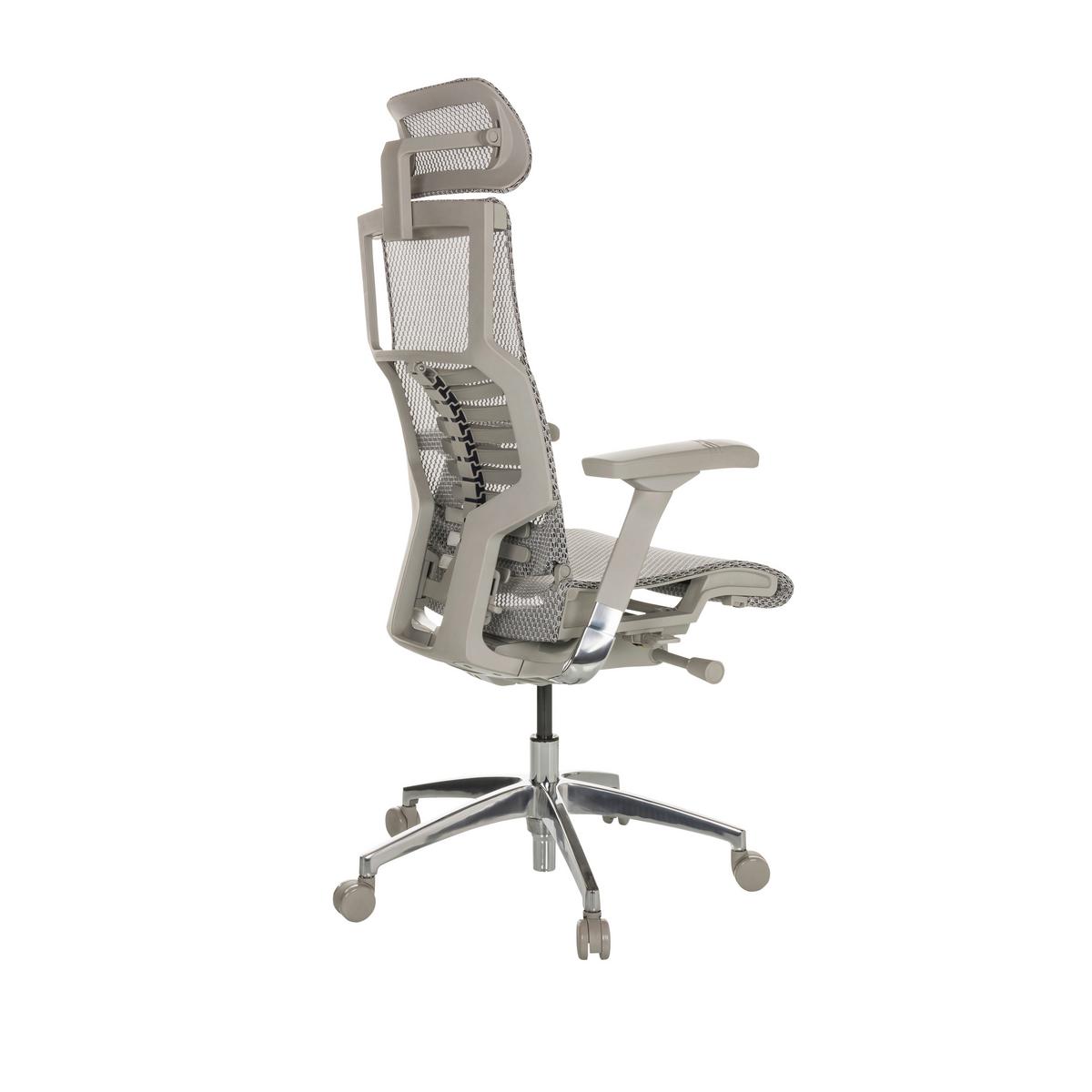 Pisarniški Stol Dynafit Ii G, Svetlo Siva - barve aluminija/svetlo siva, Basics, kovina/umetna masa (67/119-135/60cm) - MID.YOU