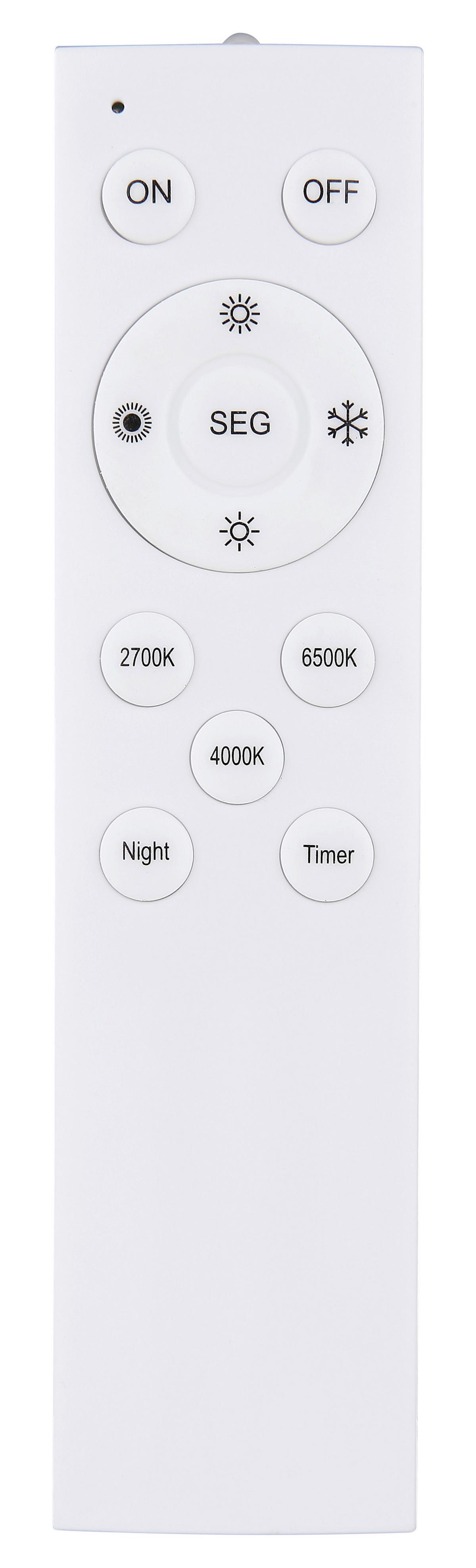 Stropna Led-svetilka Doro, S Sijalko - bela/temno rjava, Natur, kovina/umetna masa (80/20/7,8cm) - Globo