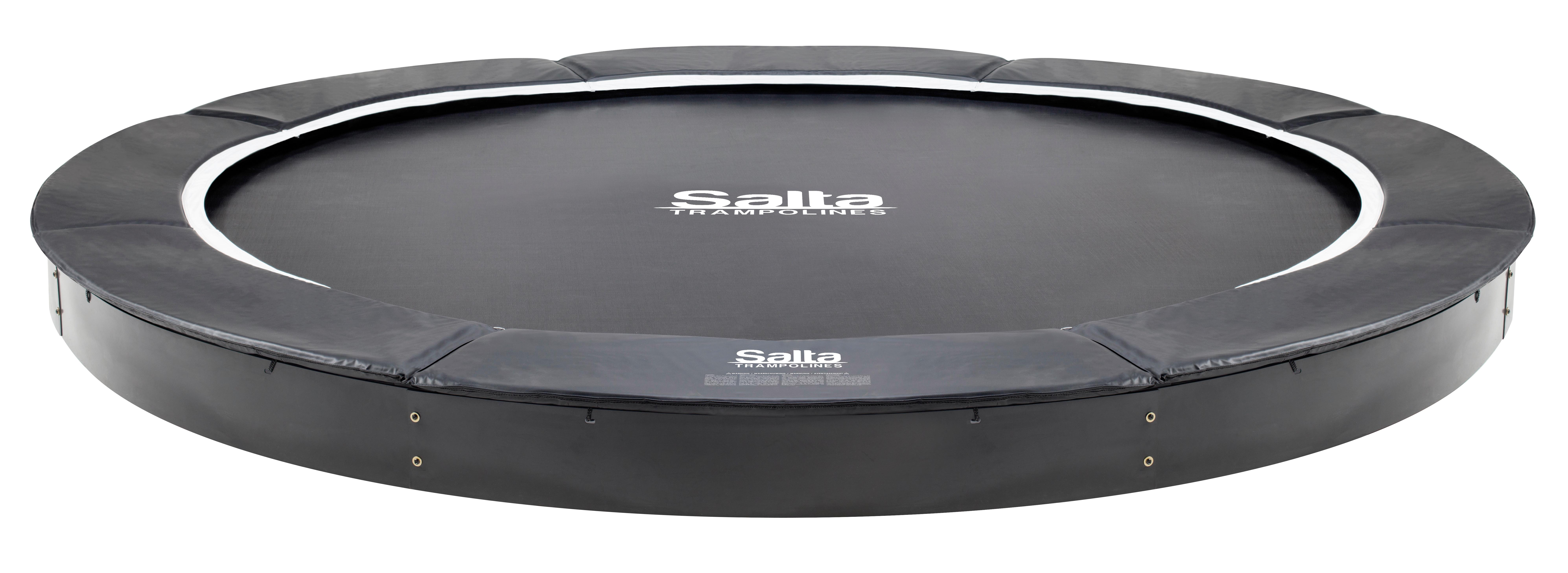 Bodentrampolin Salta Royal Ø ca. 427cm - Schwarz, KONVENTIONELL, Metall (427cm)