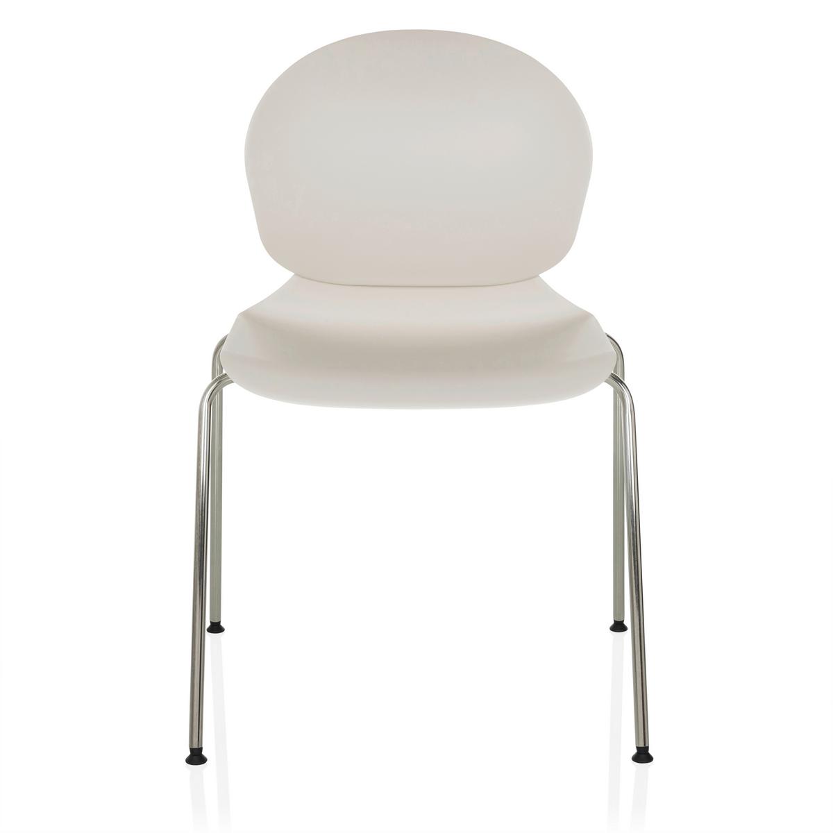 Konferenčni Stol T36 Vi, Bela - srebrne barve/bela, Moderno, kovina/umetna masa (56/80/54cm) - MID.YOU