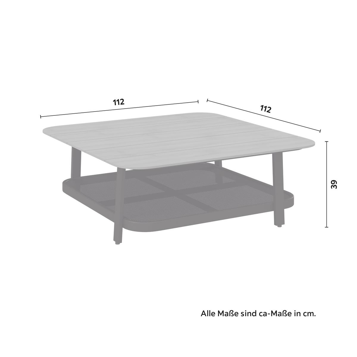 Loungegarnitur Mara Dunkelgrau Metall/Outdoorstoff +Abdeckung - Dunkelgrau/Schwarz, MODERN, Kunststoff/Textil (186/61/76,5cm) - Bessagi Garden