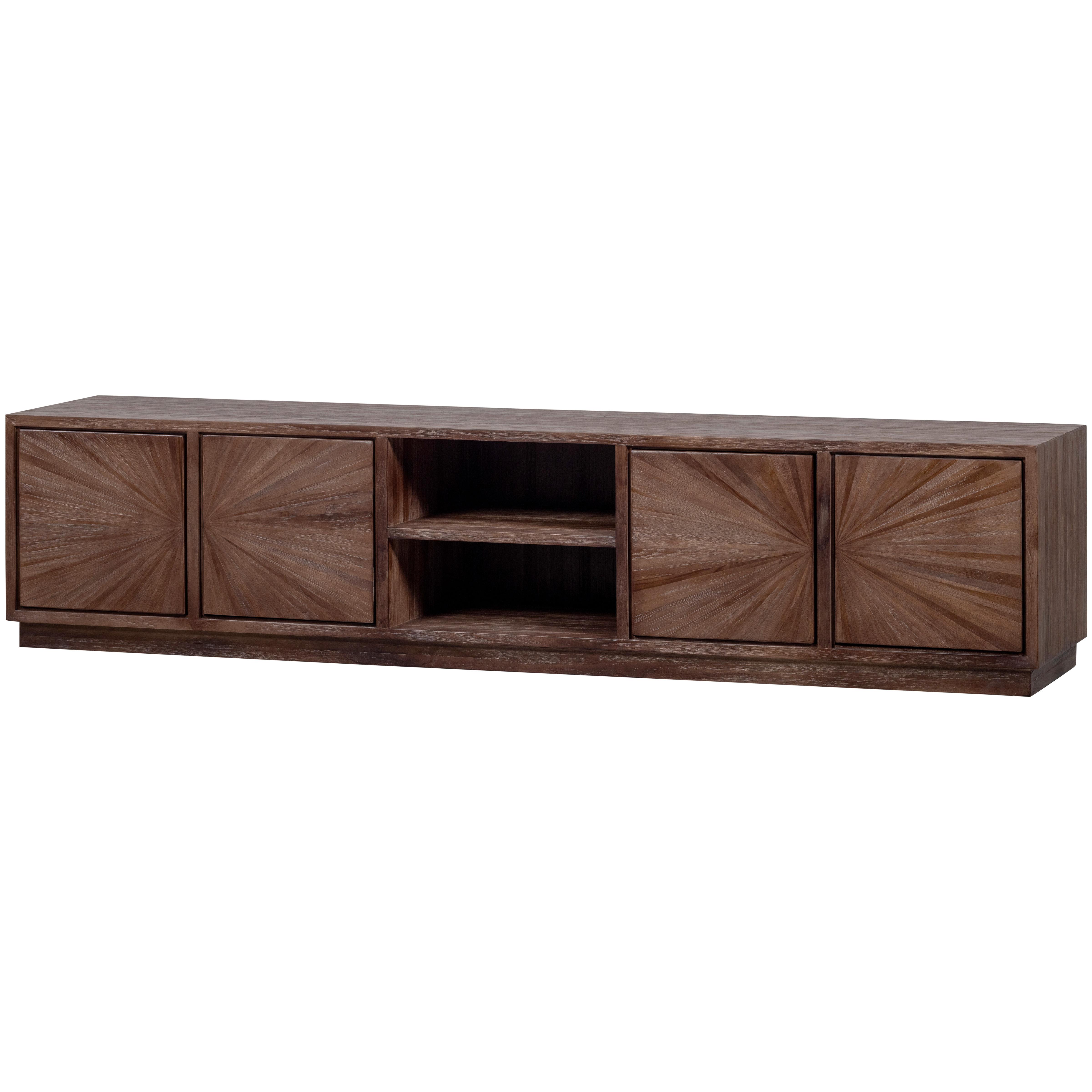 LOWBOARD Sun Braun B: 200cm - Braun, Design, Holz (200/45/44cm) - Livetastic