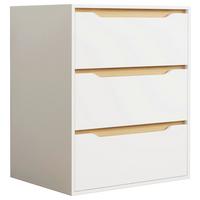 Kommode Malira L ca. 65x78x48 cm Weiß/Eiche - Honigeiche/Weiß, Design, Holzwerkstoff (65/78/48cm) - MID.YOU