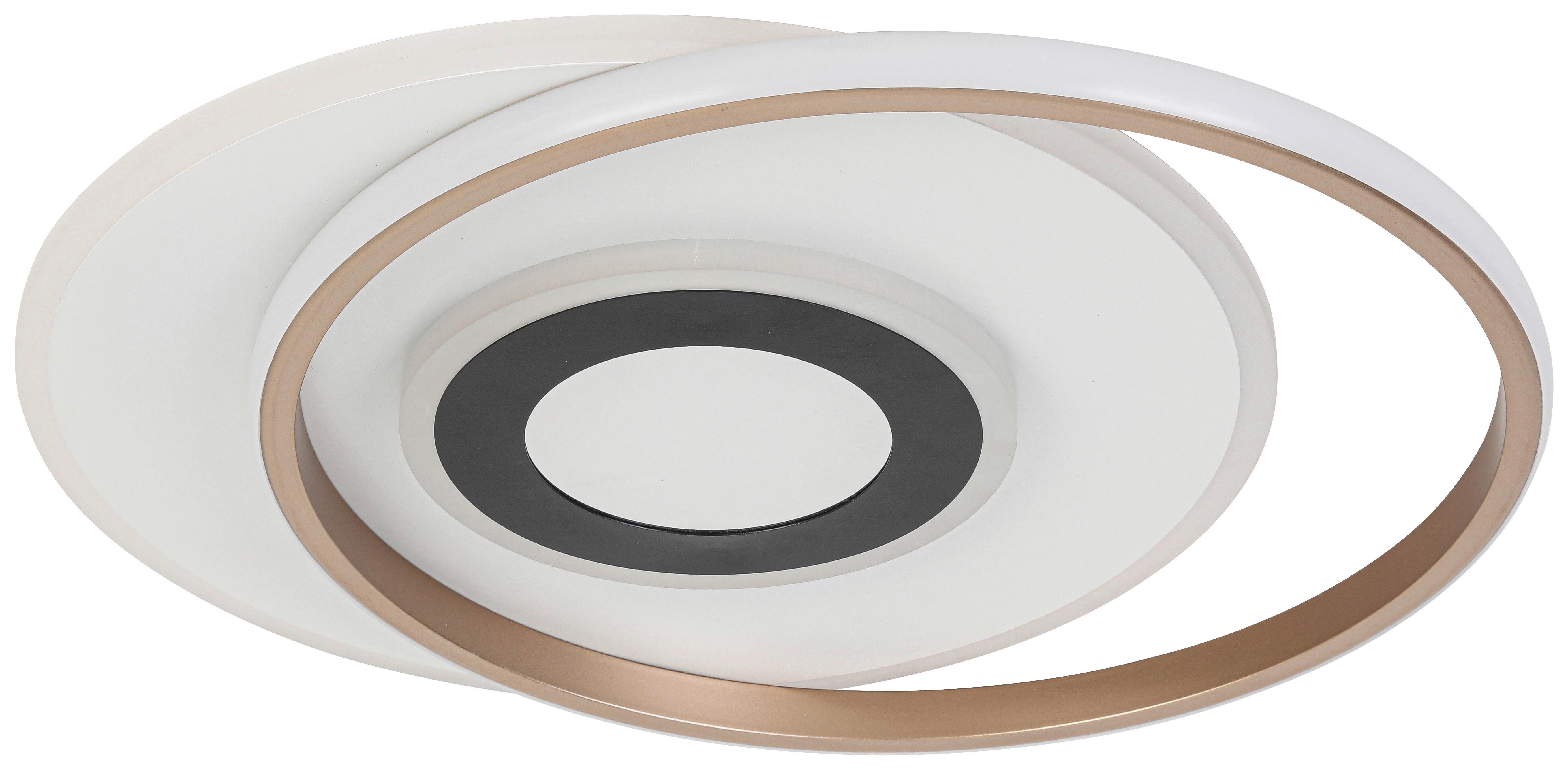 LED-TAKLAMPA KITKOL - vit/cappuccino, Modern, metall/plast (48/40/6cm) - Mömax
