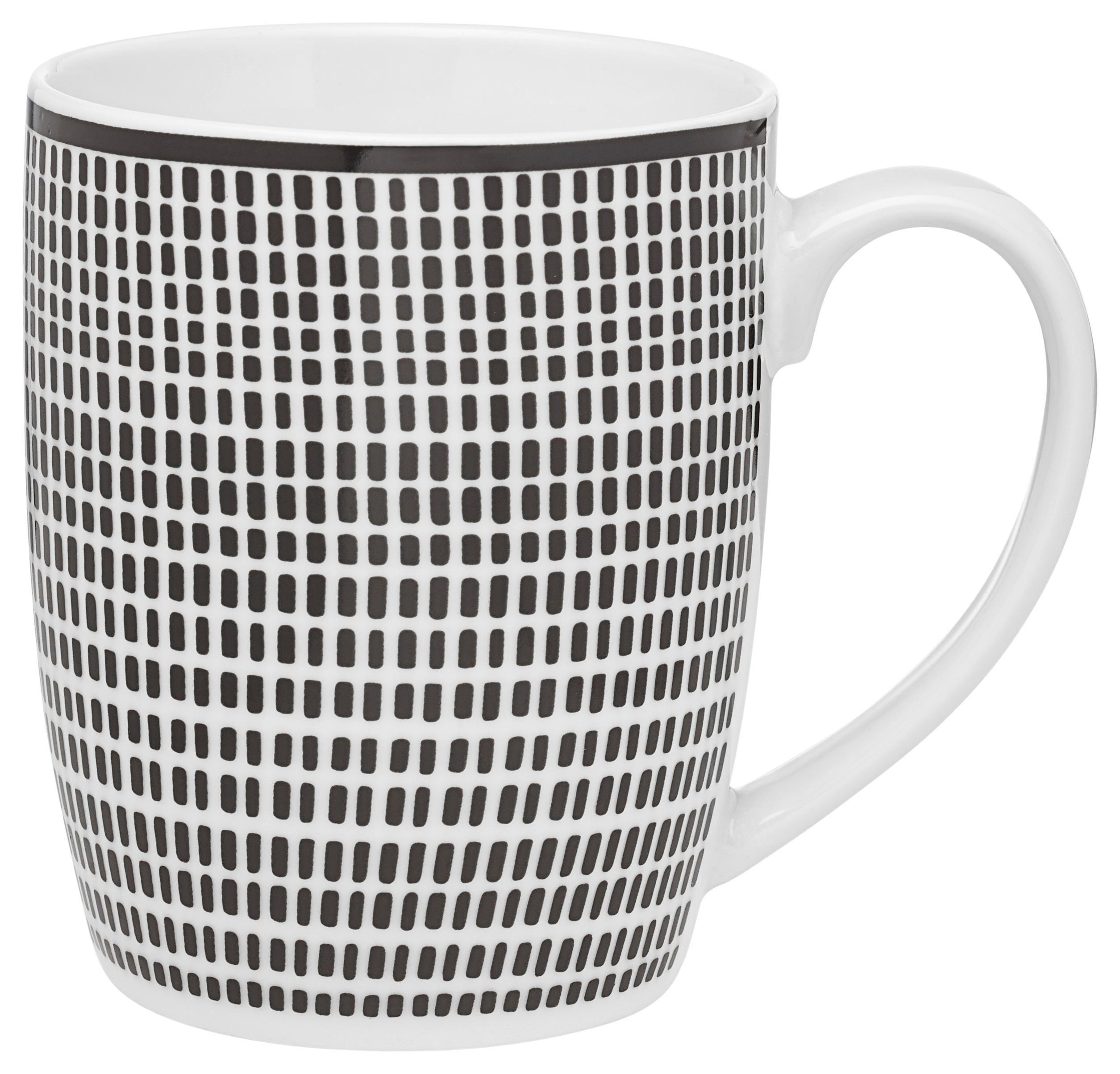 KAFFEMUGG SHIVA - vit/svart, Lifestyle, keramik (8,5/10,5cm) - Modern Living