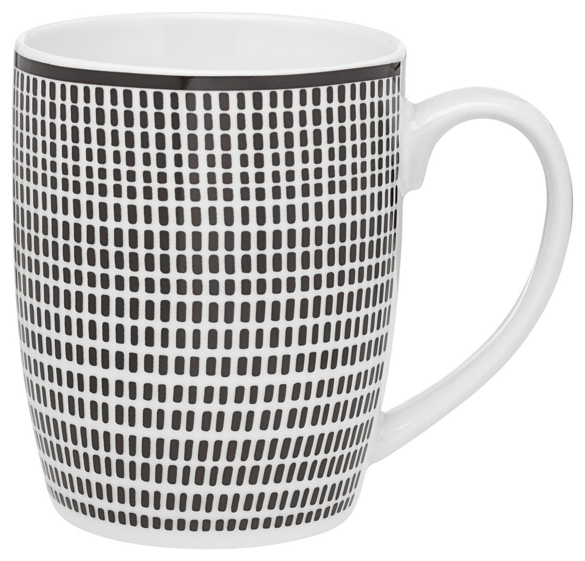 Kávésbögre Shiva - fekete/fehér, Lifestyle, kerámia (8,5/10,5cm) - Modern Living