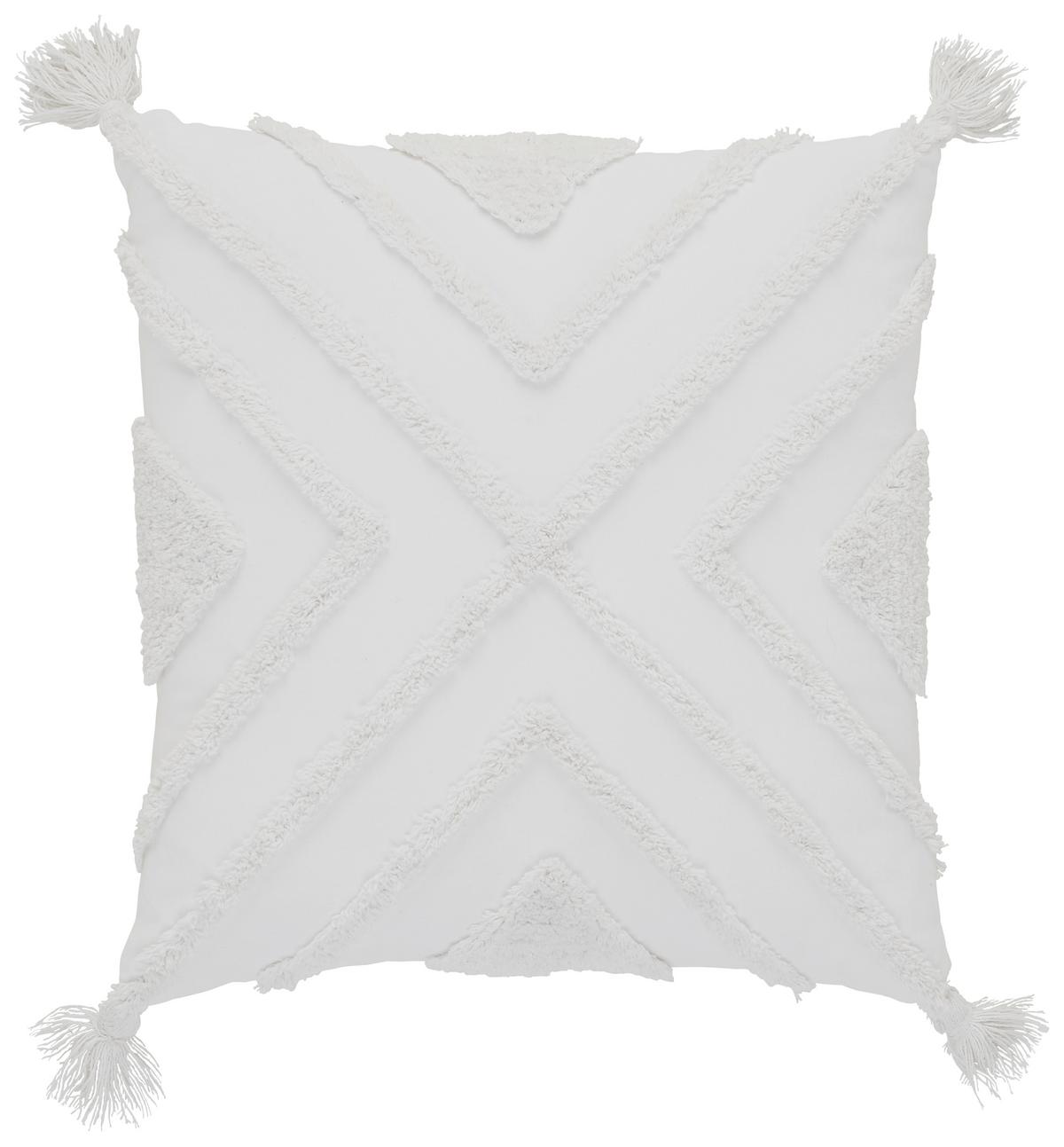 Pernă decorativă Nouria - alb, Lifestyle, textil (50/50cm) - Premium Living