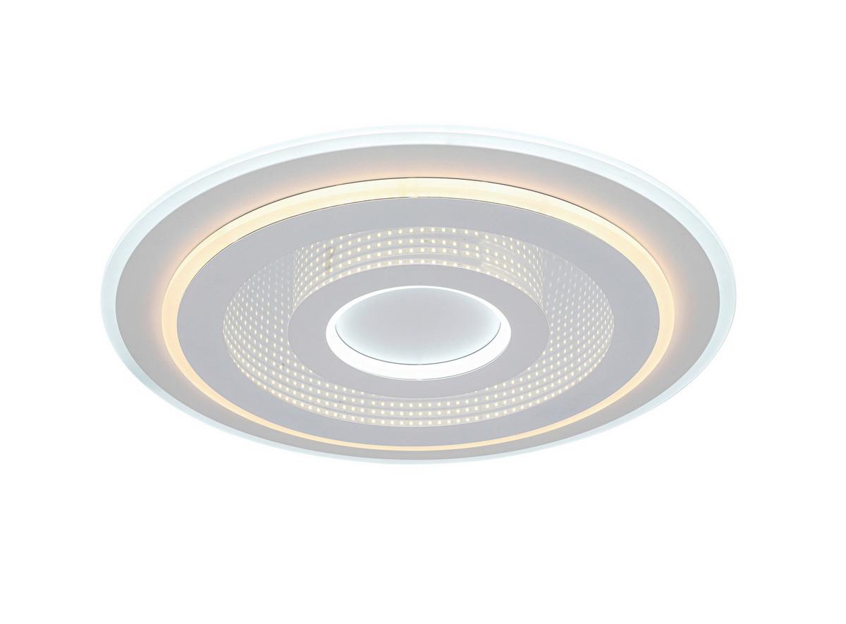 LED-Deckenleuchte Birtu Weiß max. 24 Watt - Weiß, MODERN, Kunststoff/Metall (49/4,3cm) - Mömax