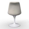 STOL CELIA - beige/vit, Modern, metall/textil (54,5/83/49cm) - Bessagi Home