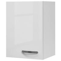 Kuhinjska Zgornja Omarica Alba, Bela, Š. 40 Cm - barve nerjavečega jekla/bela, Moderno, kovina/leseni material (40/54,8/32cm) - FlexWell