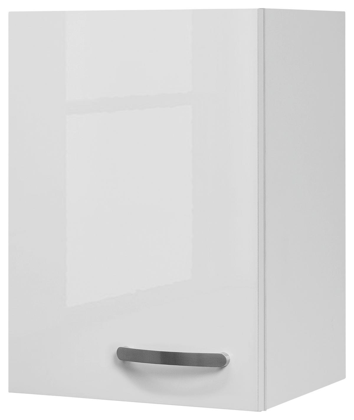 Kuhinjska Zgornja Omarica Alba, Bela, Š. 40 Cm - barve nerjavečega jekla/bela, Moderno, kovina/leseni material (40/54,8/32cm) - FlexWell