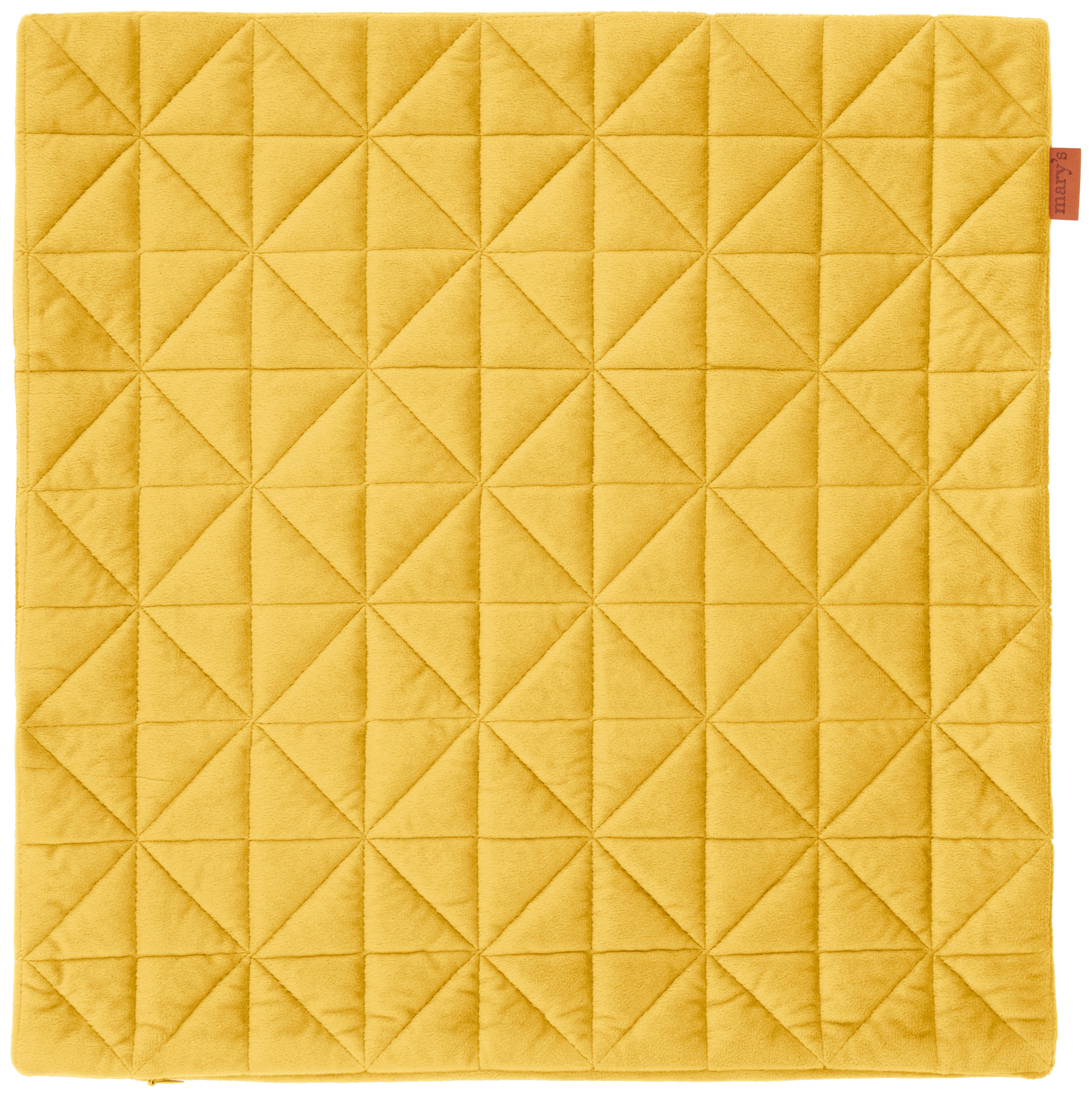 Kissenhülle Mary aus Samt ca. 45x45cm - Messingfarben, Modern, Textil (45/45cm) - Modern Living