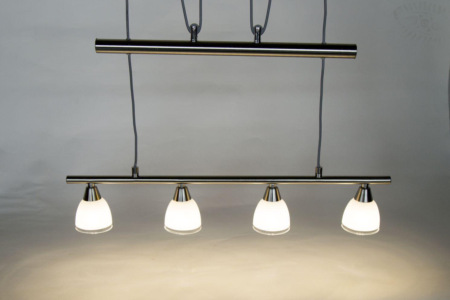 LAMPA WISZĄCA LED 308804016 MATTES *SBN* - biały, Design, metal/szkło (70/160cm) - Novel