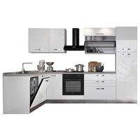 Blok Kuhinja S Aparatima Vania - bijela/bijela visoki sjaj, Konvencionalno (187/320cm) - Mömax