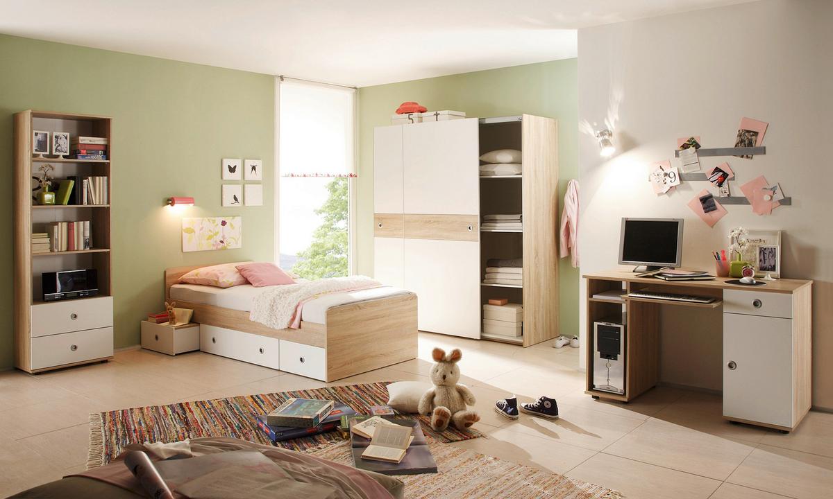 Mladinska Pisalna Miza Wiki, Hrast, Bela - bela/barve aluminija, Konvencionalno, umetna masa/leseni material (120/78/60cm)