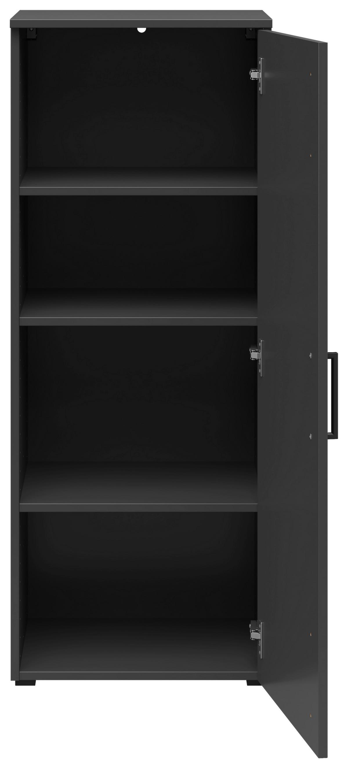 Kommode Multistauraum Graphitfarben - Anthrazit/Graphitfarben, Modern, Holzwerkstoff/Kunststoff (45/115/40cm) - Premium Living