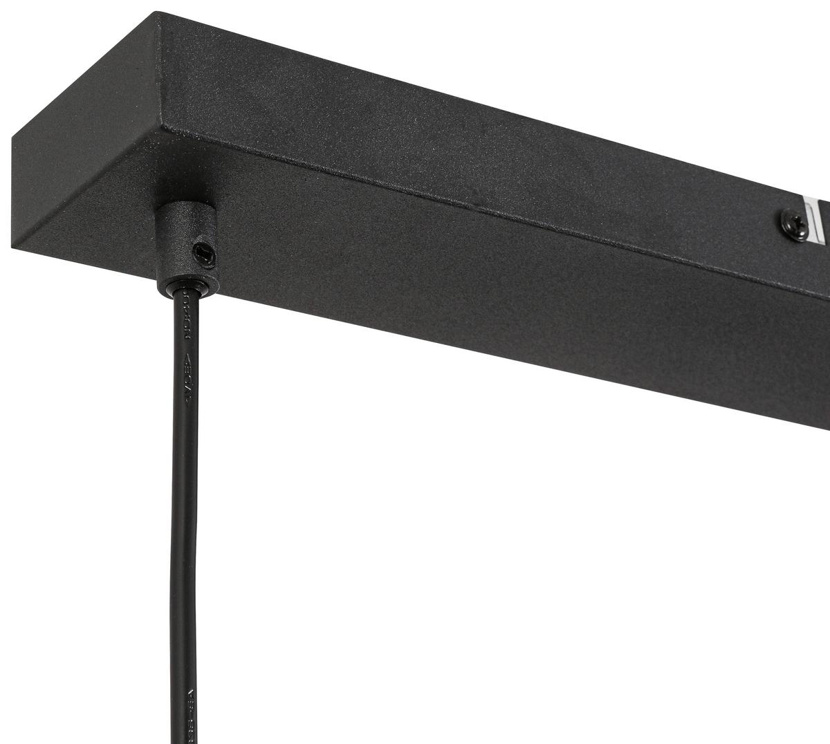 Hängeleuchte Schön Kupferfarben max. 40 Watt - Schwarz/Kupferfarben, MODERN, Glas/Kunststoff (86/18/120cm) - Mömax