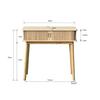 KONSOL SKANDY - naturfärgad, Modern, trämaterial/trä (80/78/30cm) - Premium Living
