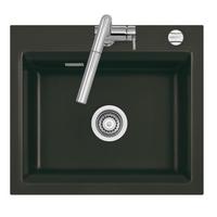 Einbauspüle Kara 57 in Schwarz - Schwarz, Keramik (57,5/51cm) - Systemceram