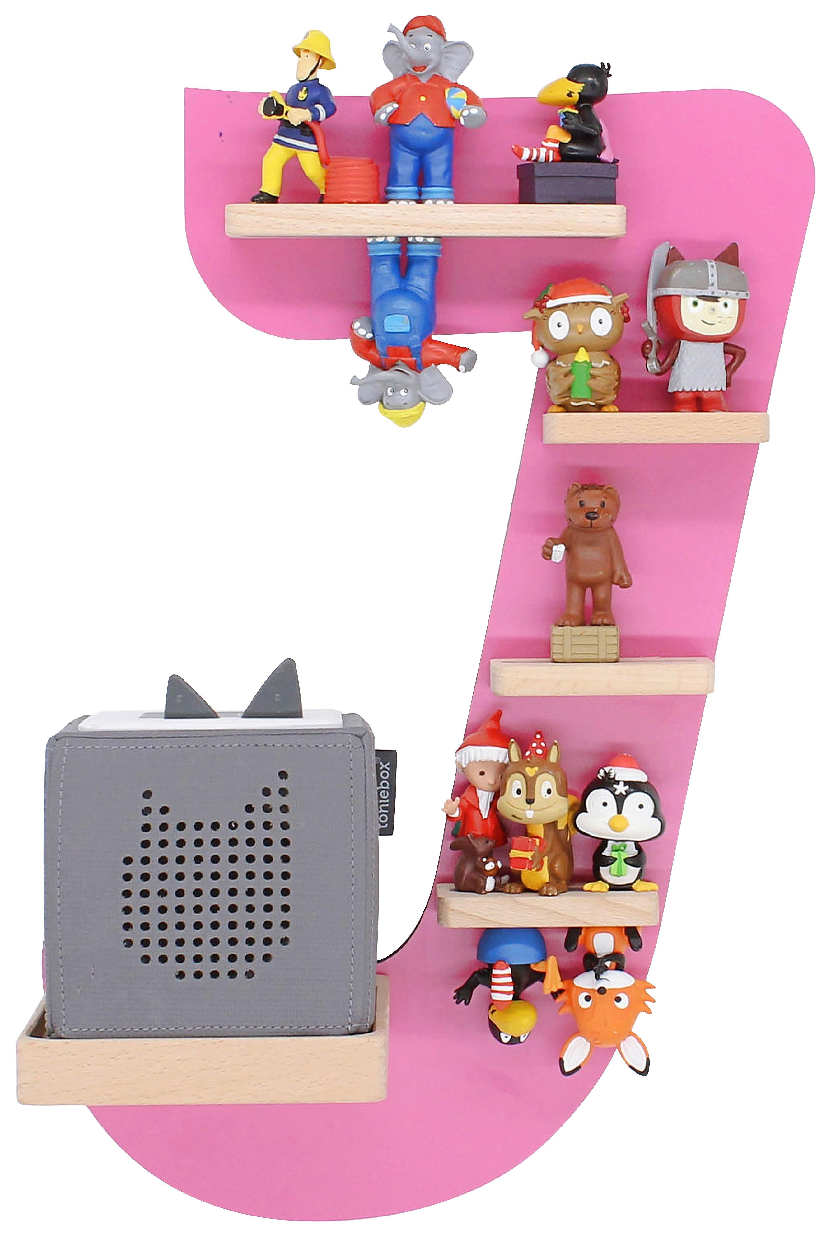 Otroška Polica Boarti, Pink - pink, Moderno, leseni material (32/47/19cm) - MID.YOU