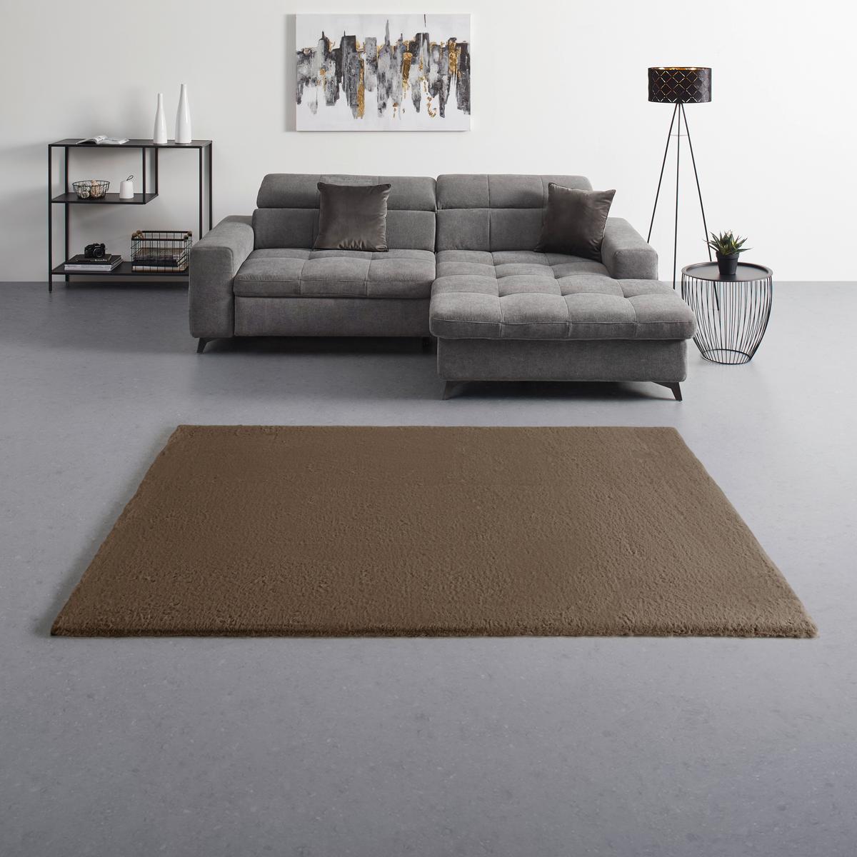 Umetno Krzno Caroline 1 - temno rjava/rjava, Konvencionalno, tekstil (80/150cm) - Mömax